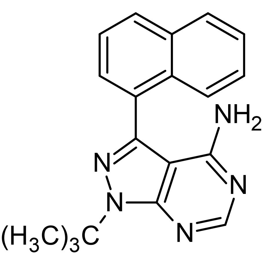 Chemical Structure - 1-Naphthyl PP1, PKD inhibitor (AB145064), expandable thumbnail