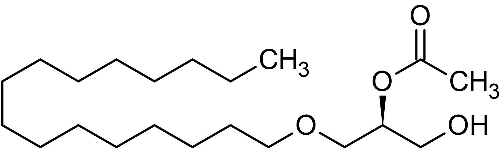 Chemical Structure - 1-O-Hexadecyl-2-O-acetyl-sn-glycerol, Protein Kinase C Inhibitor (AB141550)