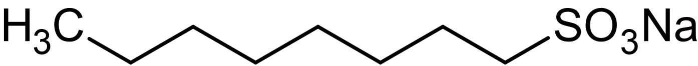 Chemical Structure - 1-Octanesulfonic acid sodium salt, Ion-pairing reagent (AB146208), expandable thumbnail