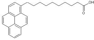 Chemical Structure - 1-Pyrenedecanoic acid (AB274309), expandable thumbnail