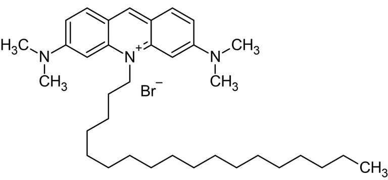 Chemical Structure - 10-Octadecylacridine orange bromide, Fluorescent reagent (AB145469)