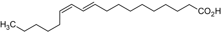 Chemical Structure - 10(E),12(Z)-Octadecadienoic acid, Conjugated linoleic acid (AB143915)