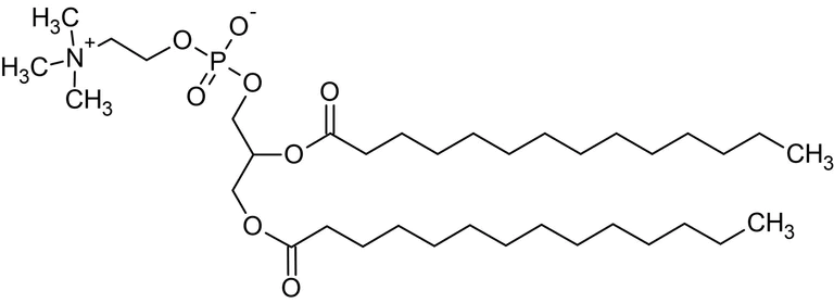 Chemical Structure - 1,2-Dimyristoyl-sn-glycero-3-phosphorylcholine (DMPC), Phosphatidylcholine (AB143946)