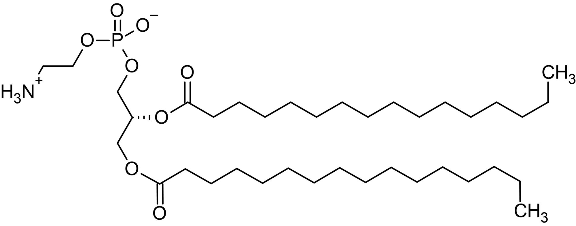 Chemical Structure - 1,2-Dipalmitoyl-sn-glycero-3-phosphorylethanolamine (DPPE), Phospholipid component (AB143956)
