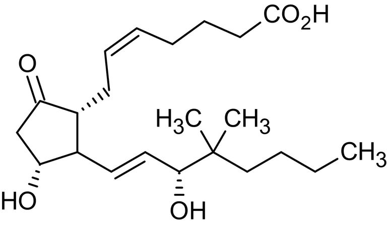 Chemical Structure - 16,16-Dimethylprostaglandin E2, 15-hydroxy PGDH inhibitor (AB120906)