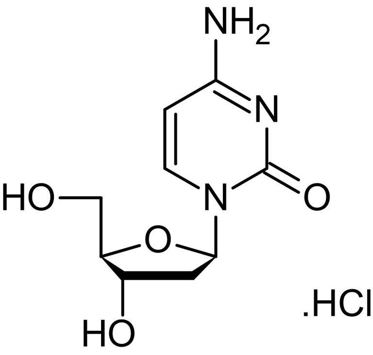 Chemical Structure - 2'-Deoxycytidine hydrochloride, Pyrimidine 2'-deoxyribonucleoside (AB146218)