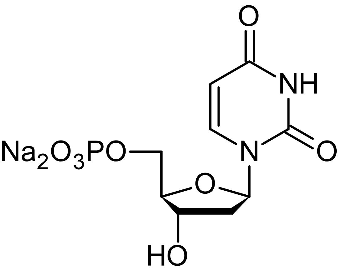 Chemical Structure - 2'-Deoxyuridine-5'-monophosphate disodium salt, reference substrate for dUMP analogs (AB146224)