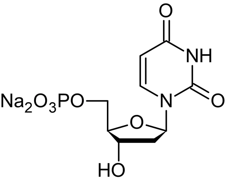 Chemical Structure - 2'-Deoxyuridine-5'-monophosphate disodium salt, reference substrate for dUMP analogs (AB146224)