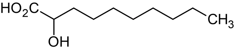 Chemical Structure - 2-Hydroxydecanoic acid (2-Hydroxycapric acid), 2-Hydroxy C10:0 fatty acid (AB144053)