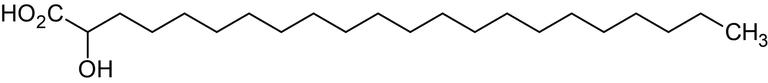 Chemical Structure - 2-Hydroxydocosanoic acid, 2-Hydroxy C22:0 fatty acid (AB144014)