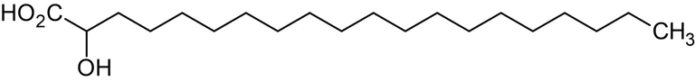Chemical Structure - 2-Hydroxyeicosanoic acid, 2-Hydroxy C20:0 fatty acid (AB144012)