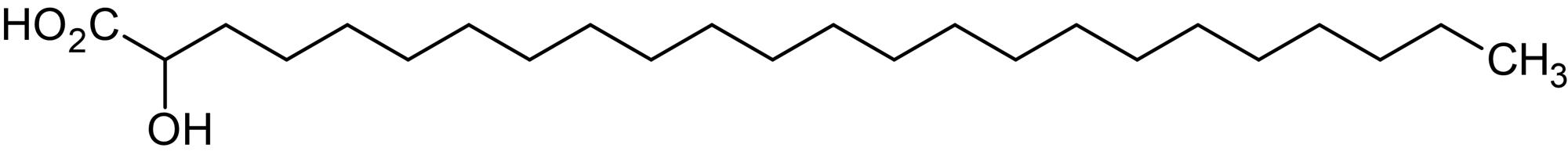 Chemical Structure - 2-Hydroxytetracosanoic acid, 2-Hydroxy C24:0 fatty acid (AB144018), expandable thumbnail