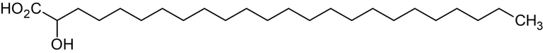 Chemical Structure - 2-Hydroxytetracosanoic acid, 2-Hydroxy C24:0 fatty acid (AB144018)
