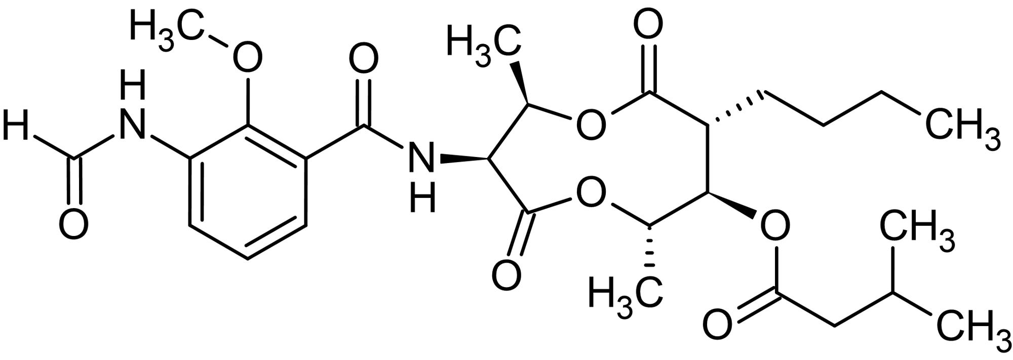 Chemical Structure - 2-Methoxyantimycin A3, Bcl-xL and Bcl-2 inhibitor (AB141523)