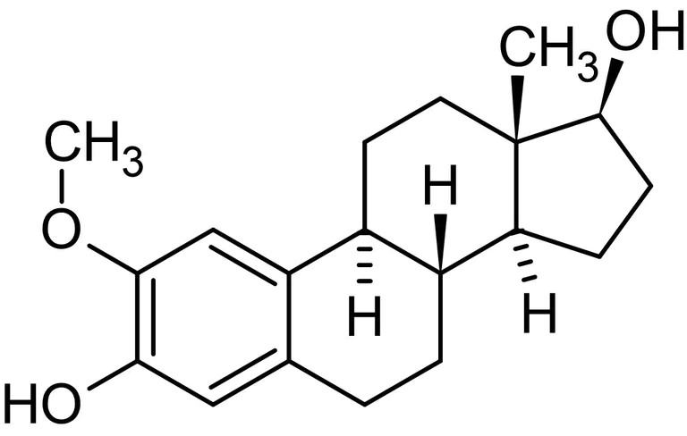 Chemical Structure - 2-Methoxyestradiol, antitumor and antiangiogenic agent (AB120653)