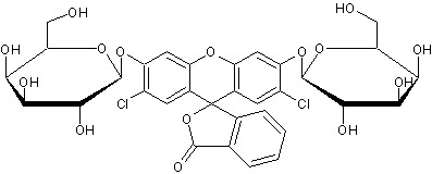 Chemical Structure - 2',7'-Dichlorofluorescein di-β-D-galactopyranoside (DCFDG) (AB275920)