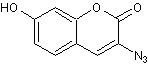 Chemical Structure - 3-Azido-7-hydroxycoumarin (AB275014)