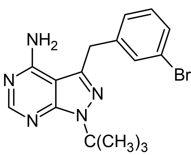 Chemical Structure - 3-BrB-PP1, Akt inhibitor (AB143756)