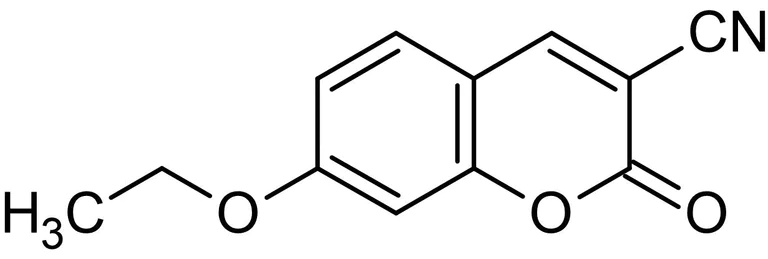 Chemical Structure - 3-Cyano-7-ethoxycoumarin, Fluorogenic cytochrome P450 monooxygenase substrate (AB145344)