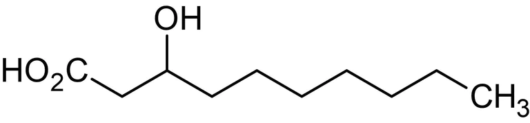 Chemical Structure - 3-Hydroxydecanoic acid, 3-Hydroxy C10:0 fatty acid (AB144026)