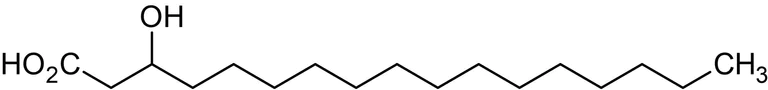 Chemical Structure - 3-Hydroxyheptadecanoic acid, 3-Hydroxy C17:0 fatty acid (AB144038)