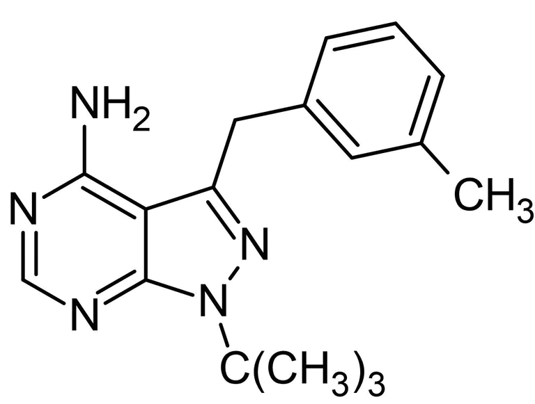 Chemical Structure - 3MB-PP1, tyrosine kinase inhibitor (AB143754)