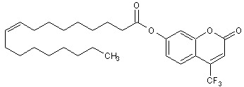 Chemical Structure - 4-Trifluoromethylumbelliferyl oleate (AB275072)