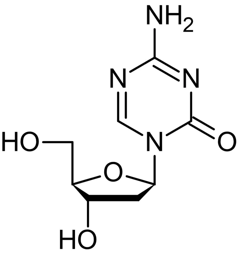 Chemical Structure - 5-Aza-2'-deoxycytidine (Decitabine), DNMT1 inhibitor (AB120842)