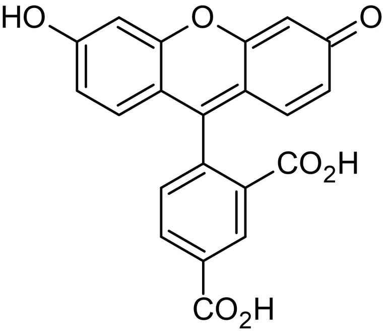 Chemical Structure - 5-FAM (5-Carboxyfluorescein), Amine-reactive fluorescent label (AB145293)