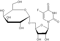 Chemical Structure - 5-Fluorouridine 5'-O-β-D-galactopyranoside (AB273892)