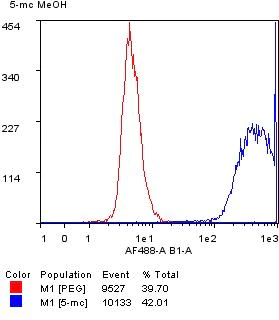 Flow Cytometry - Anti-5-methylcytosine (5-mC) antibody [RM231] (AB214727)