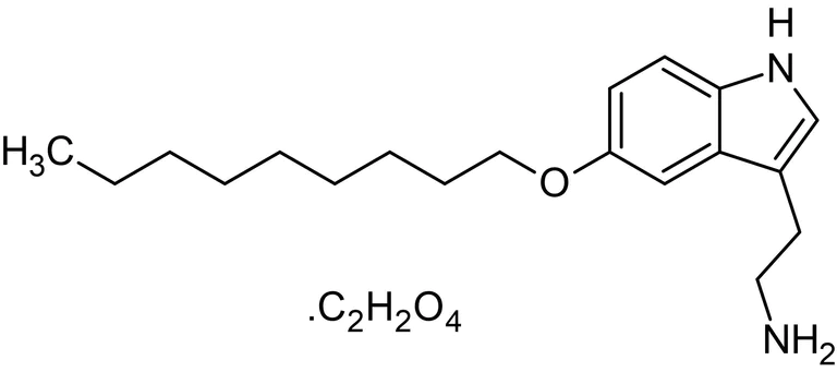 Chemical Structure - 5-Nonyloxytryptamine oxalate, 5-HT1B agonist (AB146133)