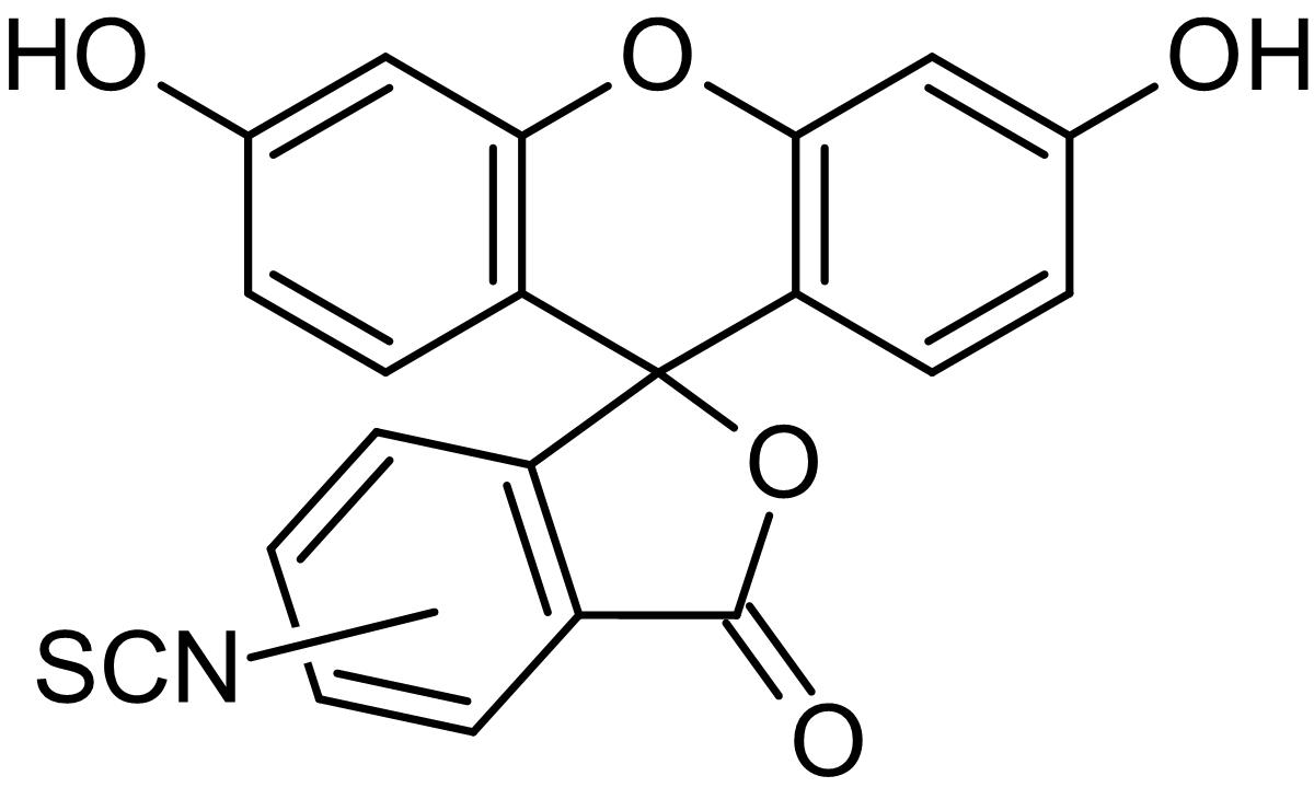 Chemical Structure - 5(6)-FITC (Fluorescein 5(6)-isothiocyanate), Fluorescent amine-reactive label (AB145258)