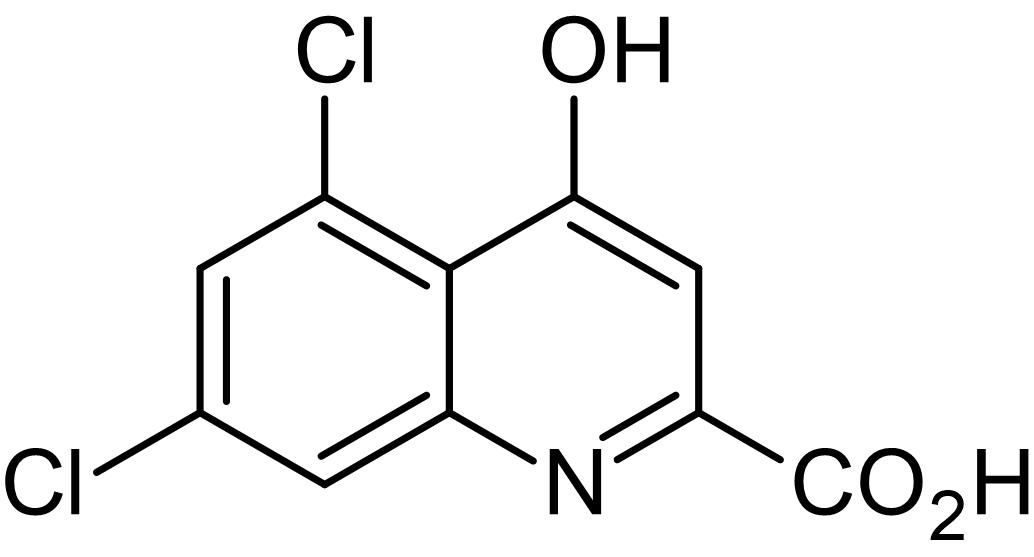 Chemical Structure - 5,7-Dichlorokynurenic acid, NMDA receptor glycine site antagonist (AB120023), expandable thumbnail