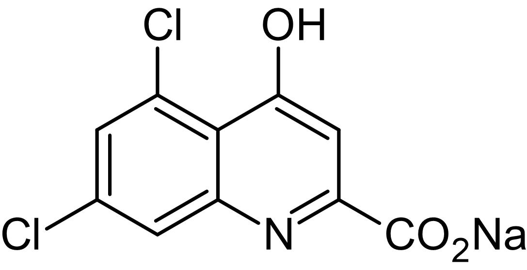 Chemical Structure - 5,7-Dichlorokynurenic acid sodium salt, NMDA receptor glycine site antagonist (AB120254), expandable thumbnail