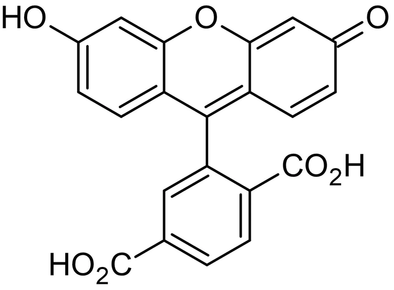 Chemical Structure - 6-FAM (6-Carboxyfluorescein), Amine-reactive fluorescent label (AB145294)
