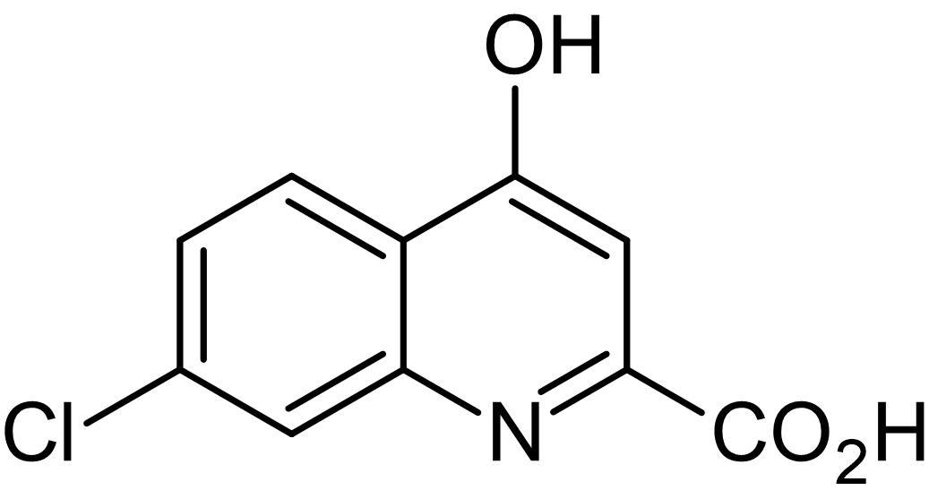 Chemical Structure - 7-Chlorokynurenic acid, NMDA receptor glycine site antagonist (AB120024), expandable thumbnail