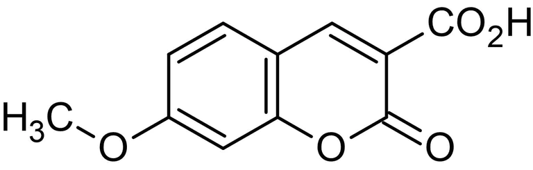 Chemical Structure - 7-Methoxycoumarin-3-carboxylic acid, Amine-reactive fluorescent probe (AB145444)