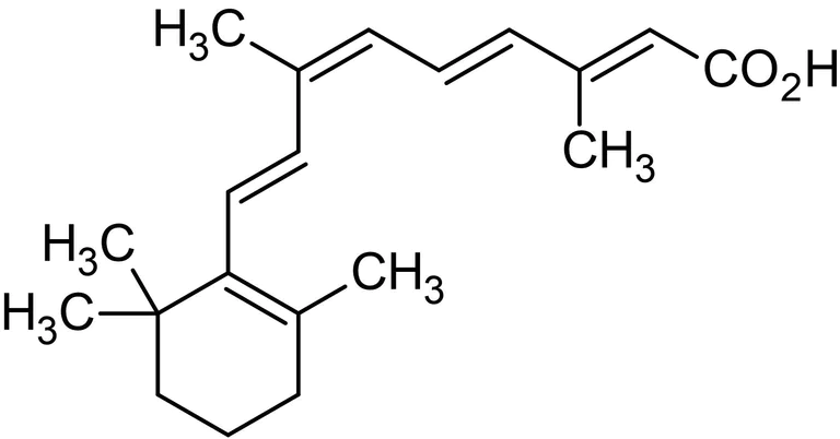 Chemical Structure - 9-cis-Retinoic acid, Endogenous retinoic acid receptor agonist (AB141023)