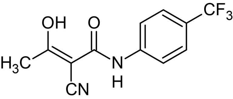 Chemical Structure - A771726 (Teriflunomide), Active metabolite of leflunomide. Dihydroorotate dehydrogenase inhibitor. (AB141480)