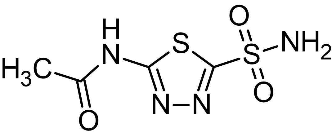 Acetazolamide, carbonic anhydrase inhibitor