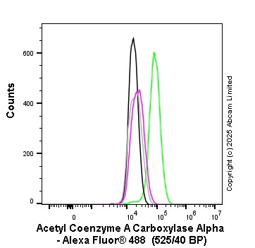Flow Cytometry (Intracellular) - Anti-Acetyl Coenzyme A carboxylase alpha antibody [EPR23235-47] (AB269272)