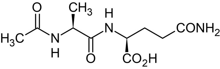 Chemical Structure - Acetyl-L-alanyl-L-glutamine, Polypeptide (AB145520)
