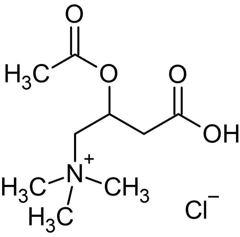 Chemical Structure - (±)-Acetylcarnitine chloride, cholinergic agonist (AB141121)