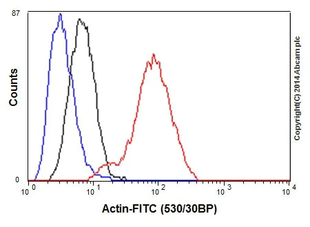 Flow Cytometry (Intracellular) - Anti-Actin antibody [EPR16875] - Loading Control (AB200658)