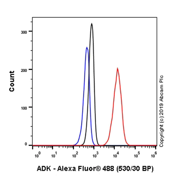 Flow Cytometry (Intracellular) - Anti-ADK antibody [EPR23166-143] - BSA and Azide free (AB267400)