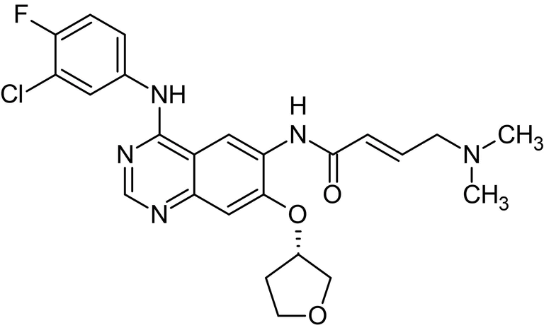 Chemical Structure - Afatinib (BIBW 2992), Her2/ErbB 2 and EGFR kinase inhibitor (AB142018)