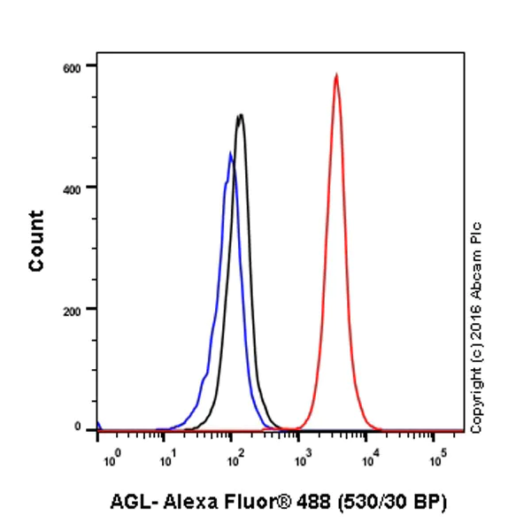 Flow Cytometry (Intracellular) - Anti-AGL/Alpha-glucosidase antibody [EPR8880] (AB133720)