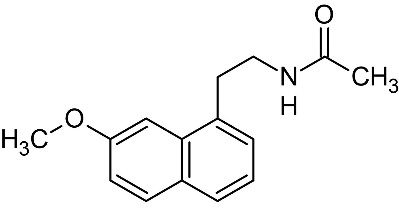 Chemical Structure - Agomelatine, MT1/MT2 agonist and 5-HT2C antagonist (AB142476)