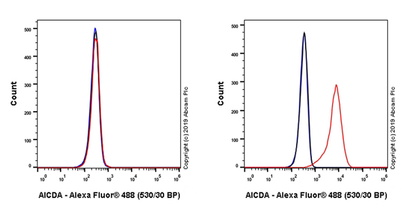 Flow Cytometry (Intracellular) - Anti-AICDA antibody [EPR23436-45] - ChIP Grade - BSA and Azide free (ab269457), expandable thumbnail